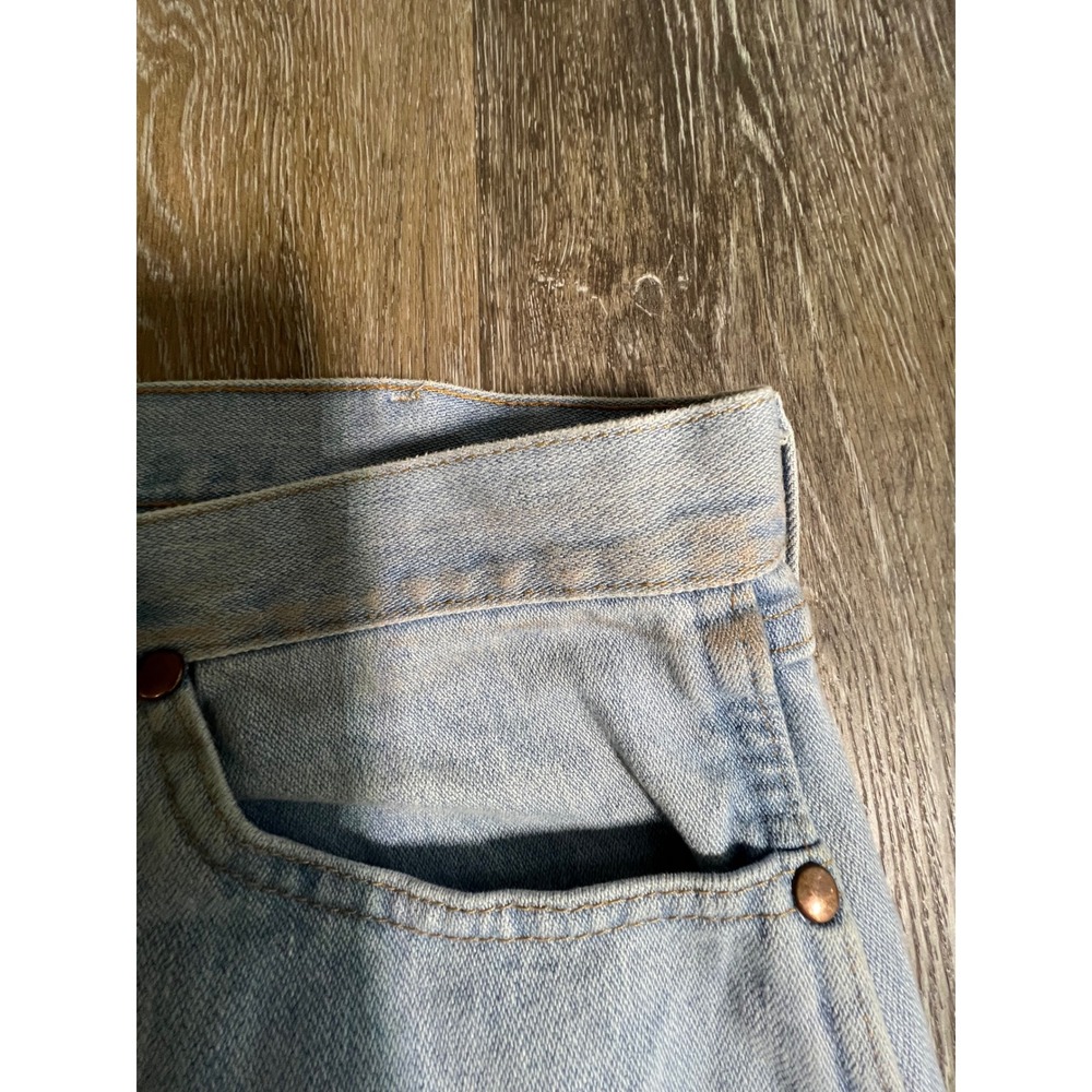 Wrangler Cowboy Cut Jeans Mens 34x34 Light Blue Good Straight Leg Denim - Picture 2 of 9